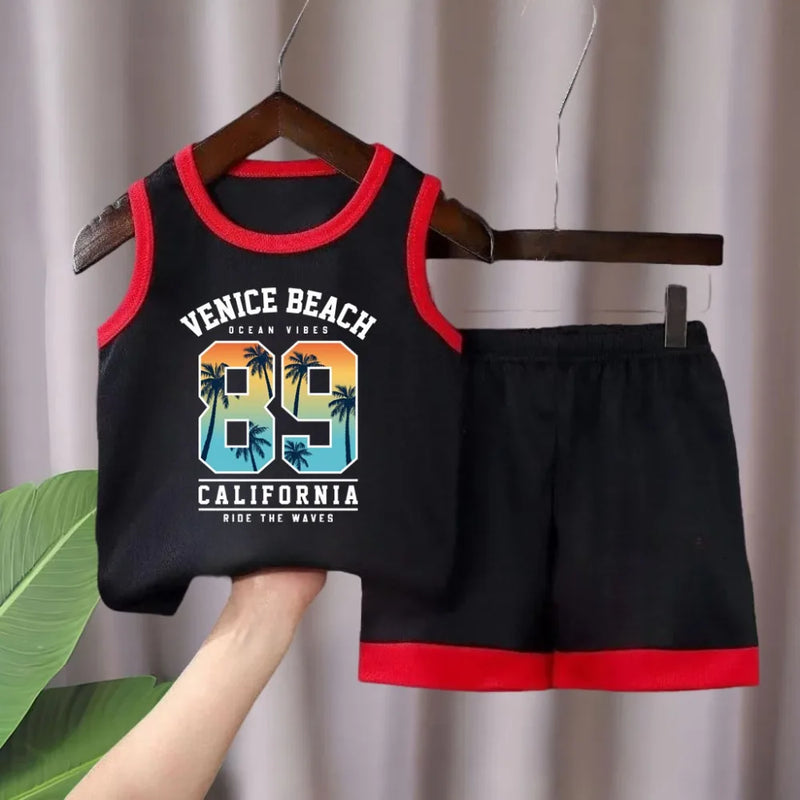 Summer Boys Basketball Clothes Sets Fashion Printed Kids - View 6 | SAMAG