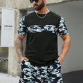 New Summer Vacation Leisure Daily 3D Men's Sports Wear Large Round Neck Short sleeved T - shirt Set Casual - View 11 | SAMAG