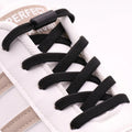 New 1Pair/3Pair Metal Lock Shoe Laces for Sneakers Elastic Stretch No Tie Shoelaces Casual Shoes Running Shoes
