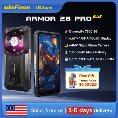 Ulefone Armor 28 Pro 5G AI Rugged Phone 6.67”AMOLED 64MP | SAMAG