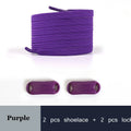 1 Pair No Tie Shoe Laces Elastic Laces for Sneakers Flat Shoelaces Without Ties Shoelace with Lock for Kids Adult Shoestrings