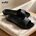 XIXITIAO Women's Slippers Fashion Four Seasons Comfort EVA Soft Thin Portable Home Slippers Indoor Anti-slip Bathroom Flat Shoes
