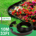 No Dig Landscape Edging Kit, Flexible Plastic Garden Border with Spikes for Lawn, Flower Bed, Pathway & Yard Landscaping