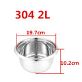 Rice Cooker Liner General Food Stainless Steel Uncoated Thickened 2L3L4L5L6L8L Rice Cooker Inner Pot