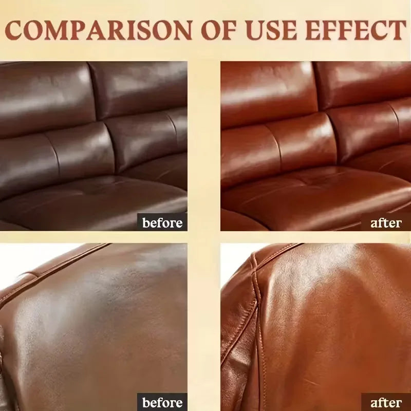 Leather Care Cream - Restorative & Protective Oil for Sofas, Bags & Shoes - Revives & Cares for Faded Leather, Shoe Care, 150g