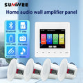 Mini wall amplifier Background music player Bluetooth sound control panel home audio amplificador with ceiling speaker