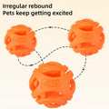 Floating Dog Chew Ball Indestructible Rubber Teeth Cleaning Molar Toy for Small-Medium Dogs Summer Pool Beach Water Play