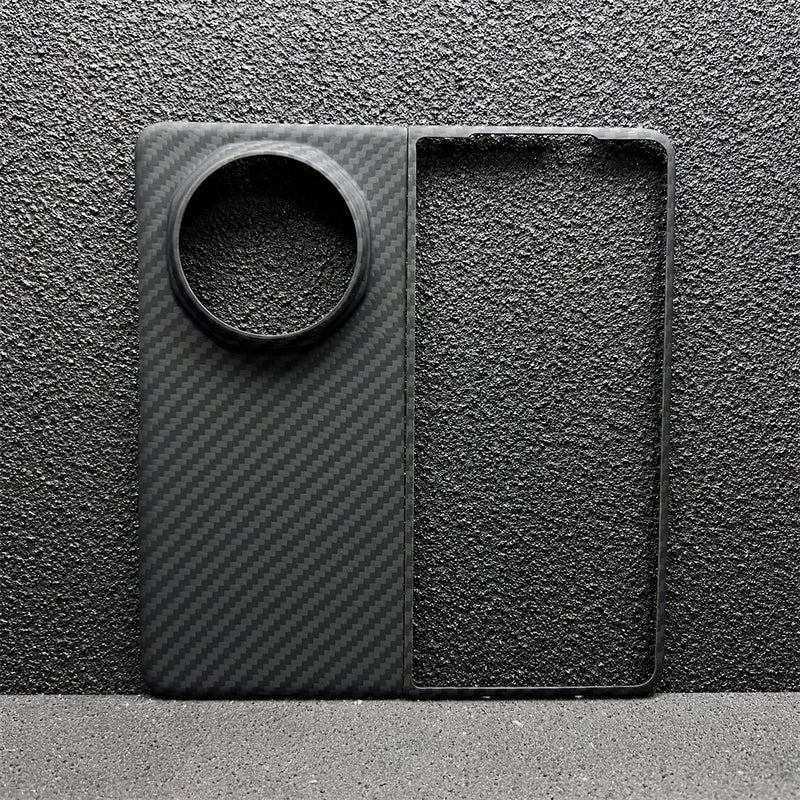 Suitable for Honor Magic V5 Mobile Phone Case, Thin Kevlar Aramid Fiber Magic V5 Carbon Fiber Protective Case, Center Shaft Full-Coverage