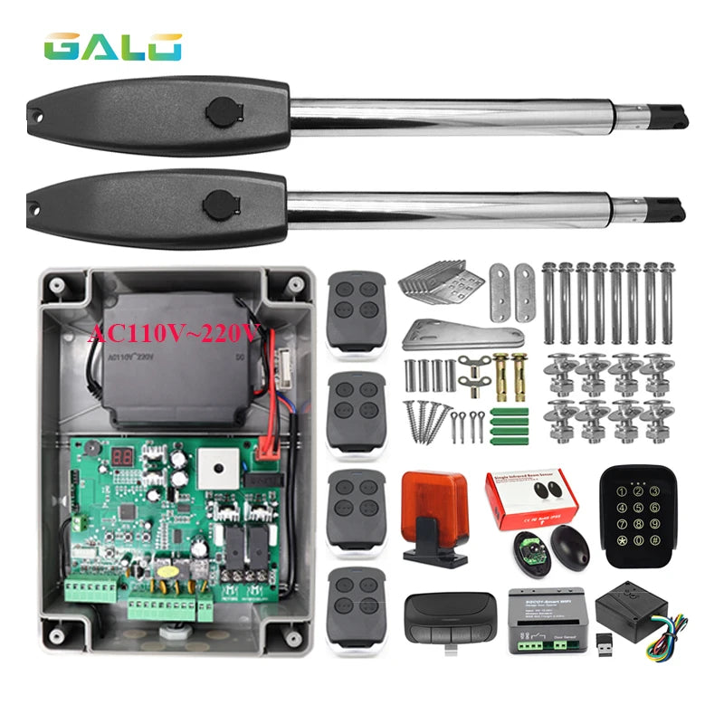 Electric Gates / Electric Swing Gate Opener For 400KG Butterfly Door/Swing Gate Motorcycle With Remote Control Full Kit Optional
