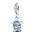 925 Sterling Silver Ocean Theme Charm Beads For Women Blue Wave Dolphin Seashell Compatible Summer Beach Vacation Jewelry