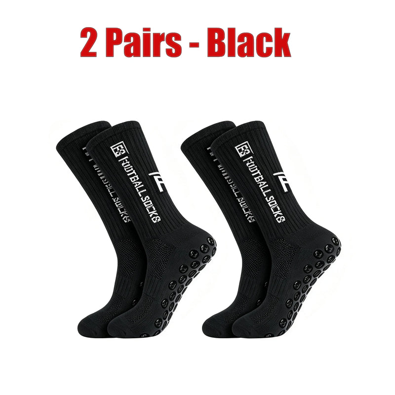 New Football Socks Non Slip Grip Mid Tube Sports | SAMAG