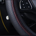 37/38cm Automobile universal steering wheel cover non-slip car steering wheel cover non-slip embossed leather Car-styling