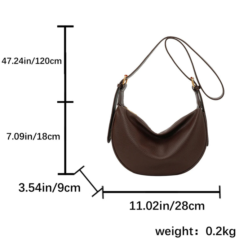 Korean Fashion Large Capacity PU Leather Tote Shoulder Bag Simple Casual Style 2026 New Hobos Bag for Women