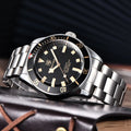 BENYAR 2026 New Men Watches Retro Black Mechanical Automatic luxury watch for men Waterproof Luminous Stainless steel wristwatch