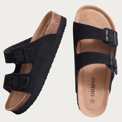 Litfun Cork Footbed Beach Sandals For Women Men Fashion | SAMAG