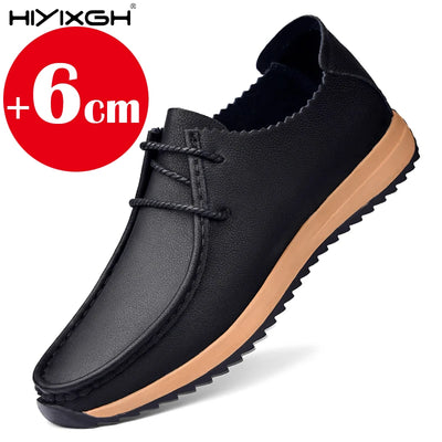 Inner height 6 cm genuine leather non-slip casual walking | SAMAG