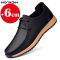 Inner height 6 cm genuine leather non-slip casual walking shoes classic fashion men's elevator shoes outdoor sports shoes