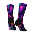 Fluorescent Jellyfish Print Men's Socks Comfortable | SAMAG