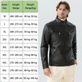 Men PU Leather Jacket Fashion Autumn Winter Stand Collar Slim Leather Jackets Warm Casual Coat Moto Biker Windproof Leather Coat