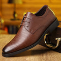 Men's business formal office leather shoes, large size 48 dress shoes, comfortable wedding casual leather shoes