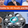 Kensen S32 Electric Head Shaver for Men 7D Floating Cutter USB-C Rechargeable 8100/8500 RPM IPX6 Waterproof Magnetic Head Razor