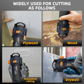 Cordless Drywall Cut Out Tool, MAXXT 20V Rotary Saw Variable Speed with 2.0AhBattery And Quick Charger, Free - View 7 | SAMAG