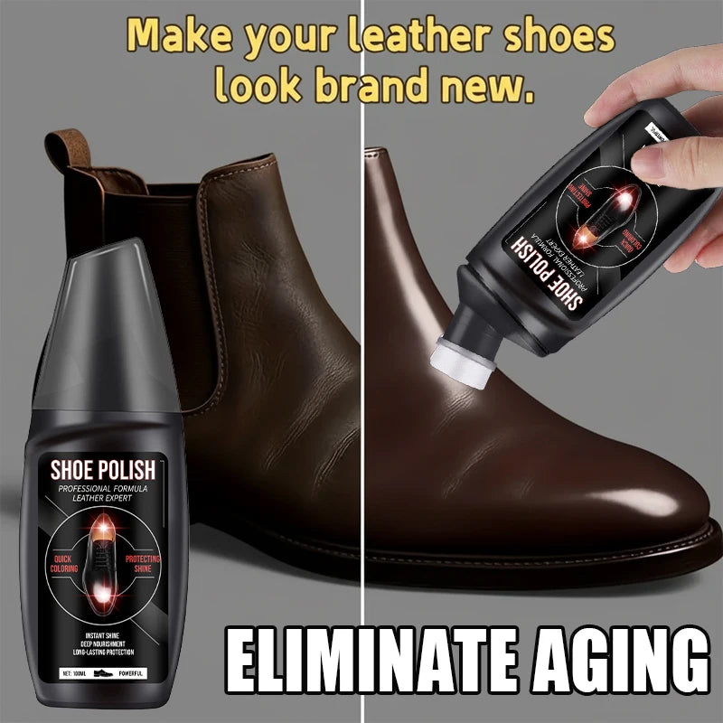 Ultimate Leather Shoe Polish - Pro-Grade Conditioner Restores Mirror-Like Shine | Nourishes, Protects Shoes Boots Bags Jackets