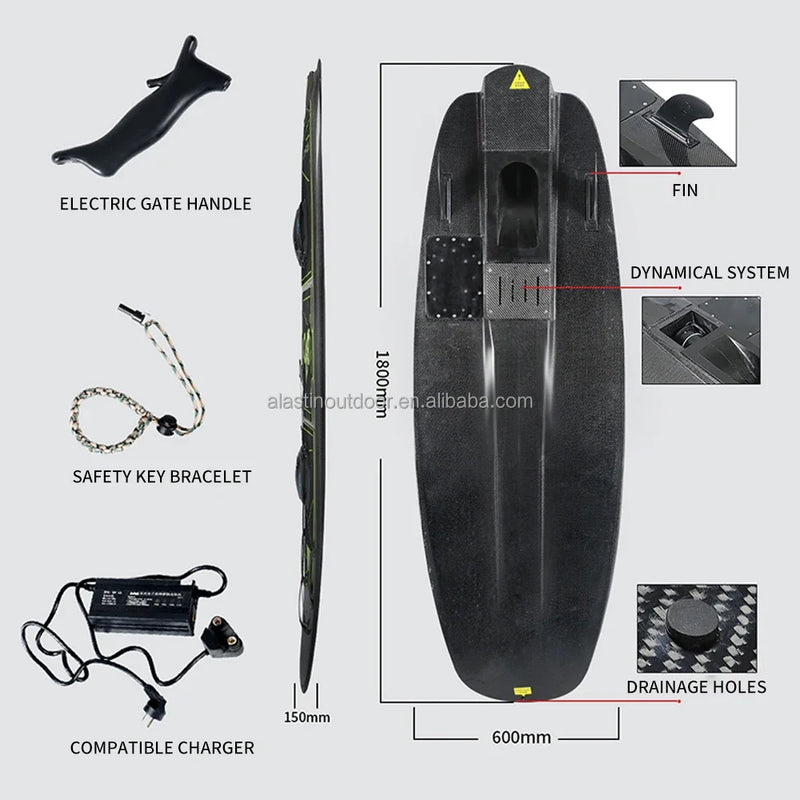 50KM/H Fast Speed Electric Jet Board Jet Surfboard Adult Water Sports Carbon Fiber Electric Surfboard