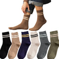 Pairs Men's New Striped Casual Breathable Socks Harajuku | SAMAG