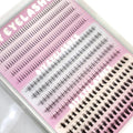 3 Styles Individual Lashes 15rows 390PCS Bottom Lashes Extension Lower Eyelash Clusters  DIY Wispy Natural Look Clear Band