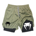 Men's 2-in-1 Running Shorts, High-Quality Elastic | SAMAG