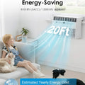 12000 BTU U-Shaped Window AC, Full View, 20% Airflow, Ultra Quiet & Upgraded Panel, Custom