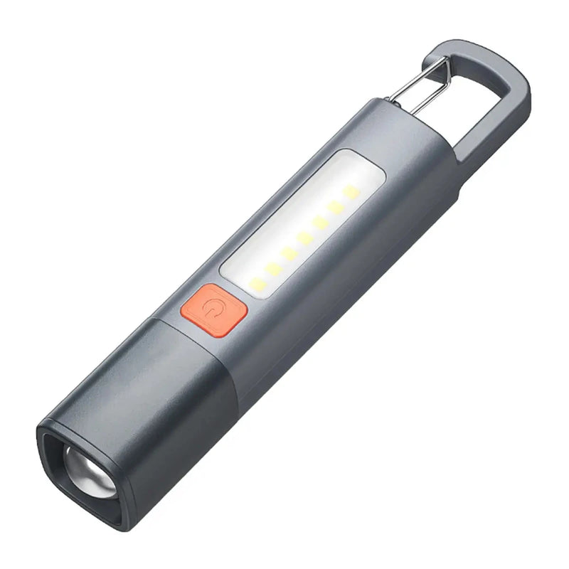 LED XPE Mini Portable Torch Super Bright COB Side Lights Zoomable Waterproof Outdoor Fishing Hunting Camping Flashlight