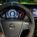 Custom Anti-Slip And Soft Suede Leather Car Steering Wheel Cover For Volvo V60 XC60 XC90 S60 S80 S90 Avant Steering Wrap