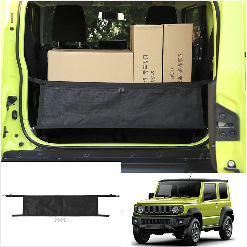 Stowing Tidying For Jimny Car Trunk Box Net Trunk Cargo Net Cover Storage Bag Organizer Accessories For Suzuki Jimny 2019-2022