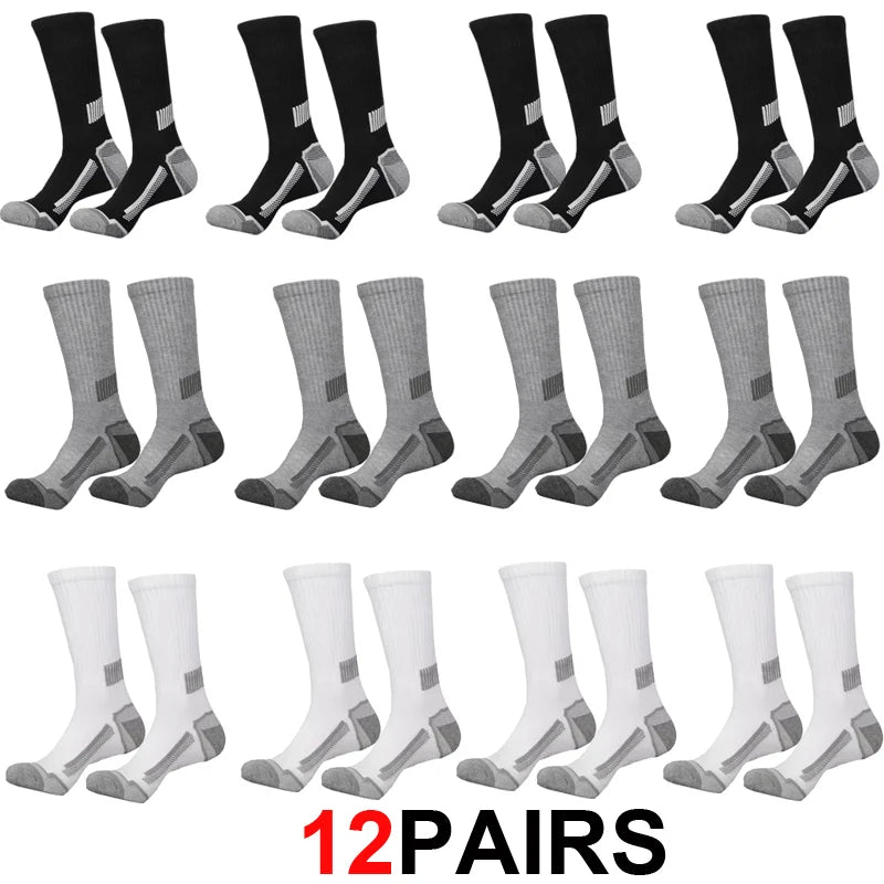 12Pairs of MEN'S Sports Socks, Sweat Absorbing | SAMAG