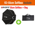 TRIOPO Bowens Mount Softbox K-3 55cm 65cm 90cm 120cm Quick-Setup Octagon Softbox for Godox Aputure Sokani Studio LED Video Light