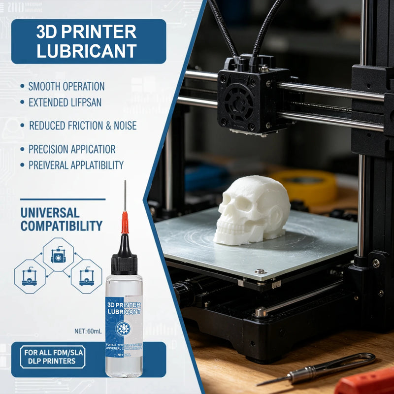 60ml Universal 3D Printer Grease Lubricating Oil for Creality Ender 3 V2 Pro Bambu Lab Anycubic FDM Printer Rail Screw Rod Part