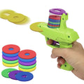 Interactive Cat Dog Toy Set with Colorful Flying Discs Pet Gun Launcher for Kitten Indoor Outdoor Training Chasing Fun