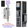 Waterproof Outdoor Smart  Lock Wifi Alexa Tuya APP Aluminium Alloy Material Fingerprint Password Smart Door Lock With Camera
