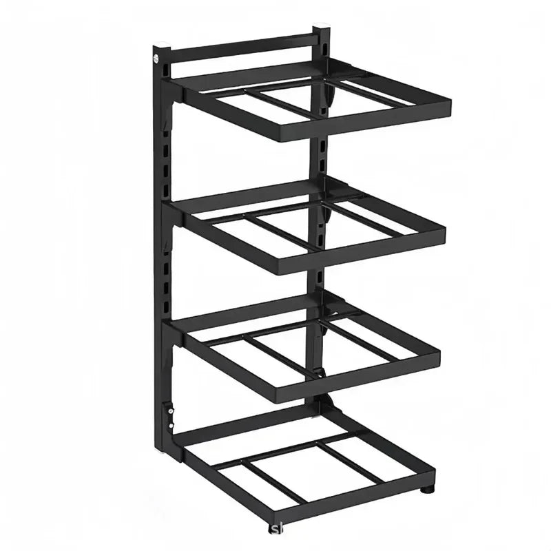 Kitchen Shelf Space - saving Kitchenware Storage Rack Adjustable Pot 3 - 4 Tiers Under Sink/Corner - View 2 | SAMAG