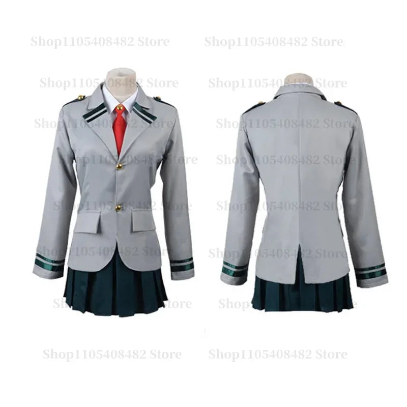 Academia Anime  Midoriya Izuku Cosplay Costume Todoroki Shoto School Uniform Set Wig Suit Unisex Halloween Role Play