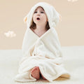 70x140CM Baby Bath Towel Coral Fleece Baby Hooded Towel Absorbent Soft Towels for Newborn Cartoon Animal Hooded Bath Blanket