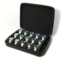 Hard-Shell 15 Slots Watch Storage Organizer Case, Watch Carry Box Fit Large And Small Watches, With Soft Foam Pillow