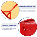 Stylish Red File Folder Portfolio Organizer for Office Business Interview Resume Documents Card Pen Storage Binder Loose Leaf