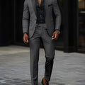 2 - Piece Men's Suit Suitable For Wedding Business Single Button Jackets And Pants Sets, Slim Fit - View 5 | SAMAG