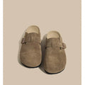Cork Suede Mules Slippers for Women Fashion Clogs Shoes Classic Cork Antislip Outdoor Slippers with Arch Support Slipper