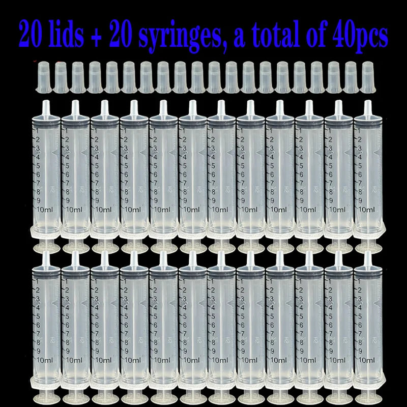 10ml Plastic Syringes Are Suitable for Partying, Measuring, Watering, Refilling, and Feeding Pets
