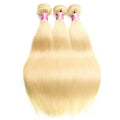 613 Honey Blonde Colored Human Hair Bundles Bone Straight Peruvian Human Hair Extensions Bundles Deal 30 32 34 36 38 40 inches 100% Unprocessed Human Hair 1/3/4 Bundles Super Double Weft Wholesale Hair