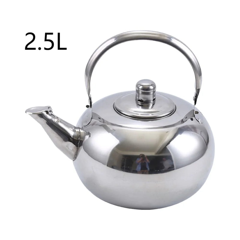 Stainless Steel Water Kettles Teapot With Infuser Filter Coffee Kettle Green Tea Jug Home Office Tea Coffee Tools Cookware